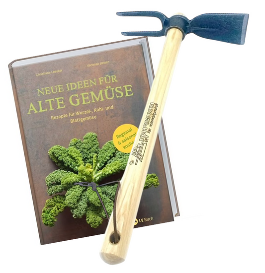 Geschenk-Set Krumpholz Handhäckchen & Buch Alte Gemüse