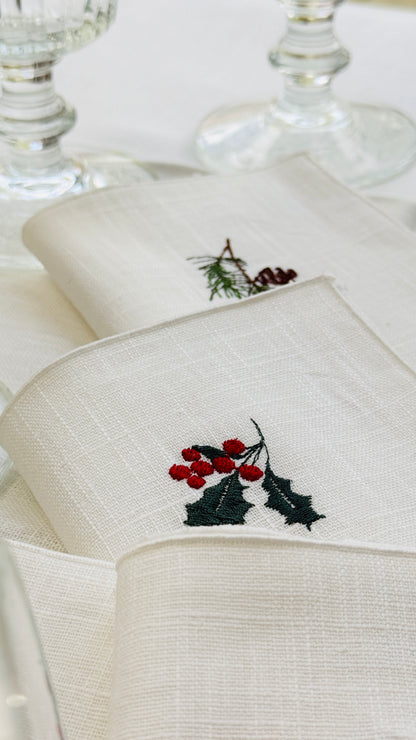 Geschenkset La Rochère Versailles 6 Gr. Weingläser & 4 Leinenservietten