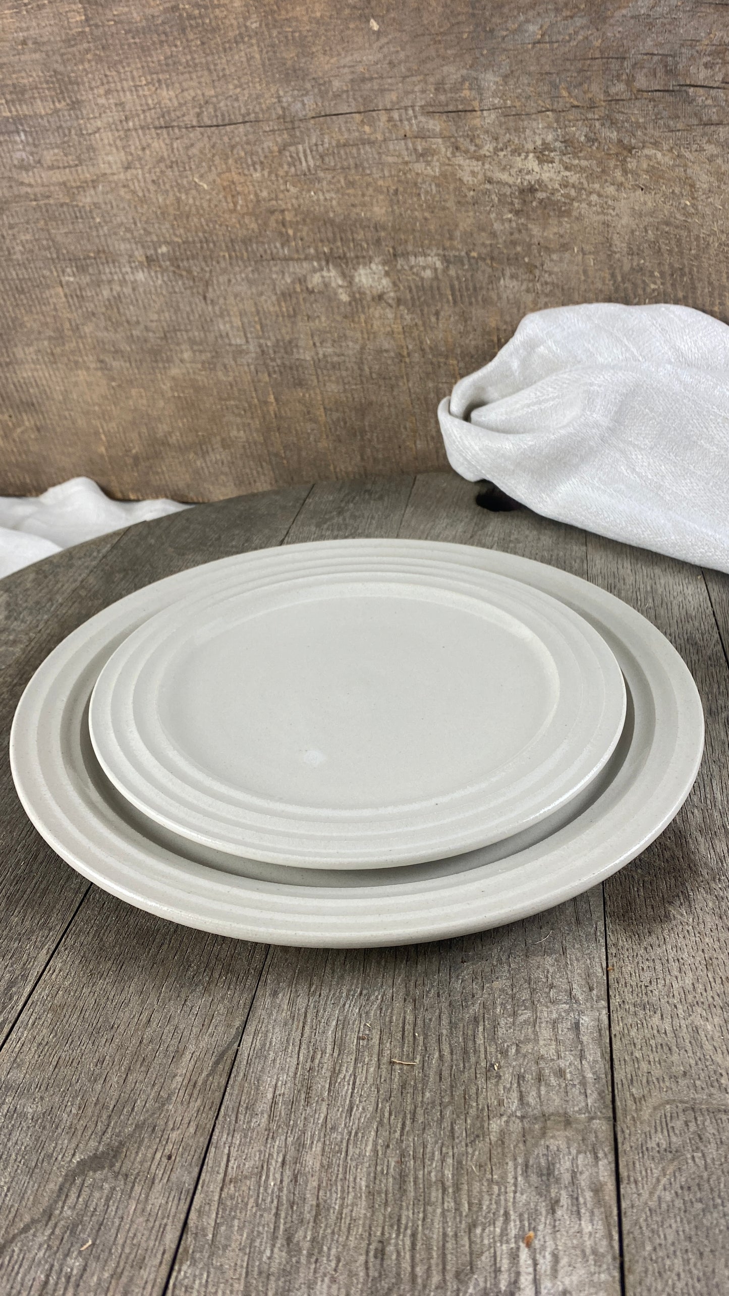 Teller klein 2er Set handgetöpfert Atelier Sonderedition