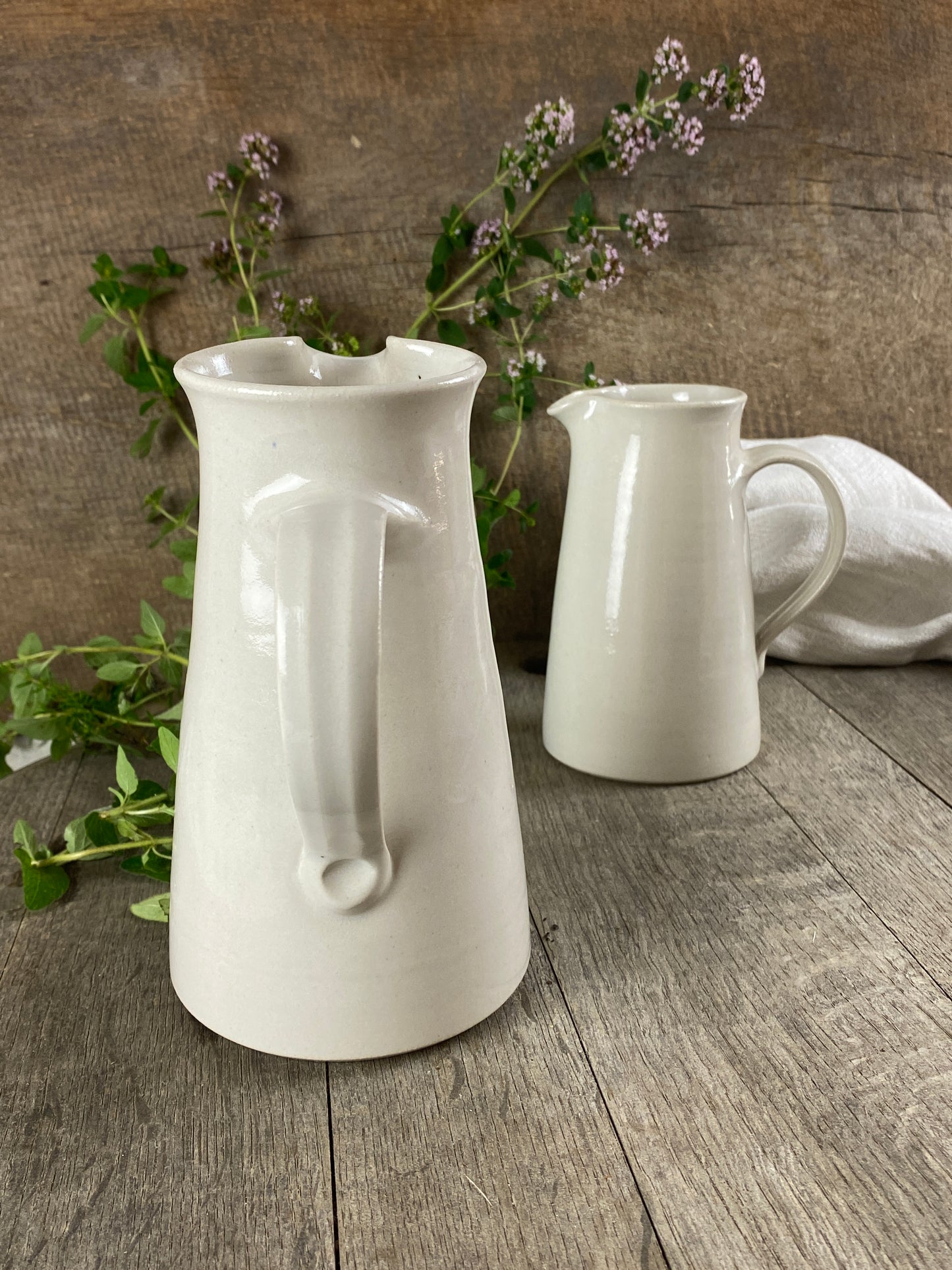 Krug  2er Set schmale  (klein & groß) handgetöpfert