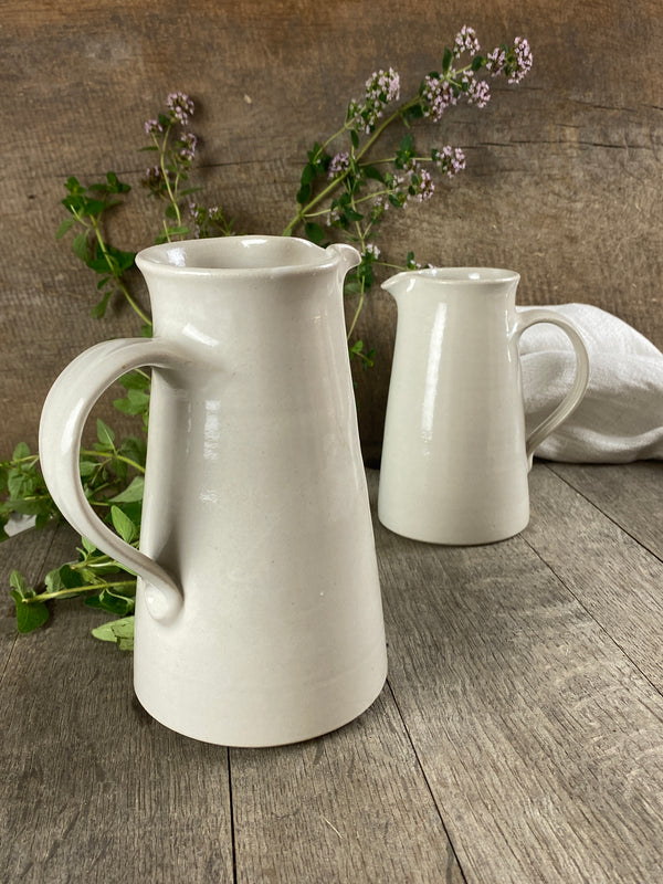 Jug set of 2 narrow (small &amp; large) hand-made