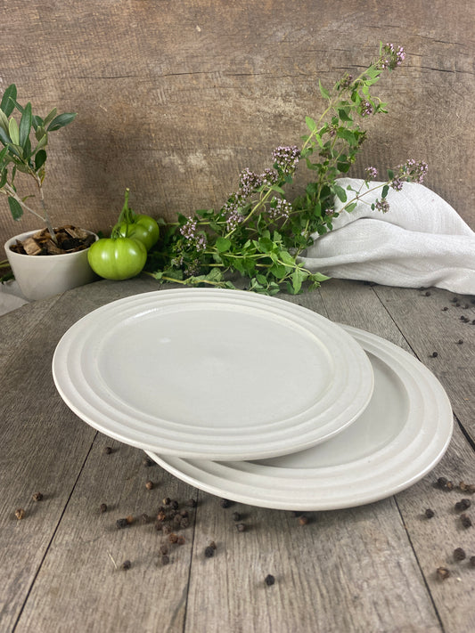 Teller klein 2er Set handgetöpfert Atelier Sonderedition