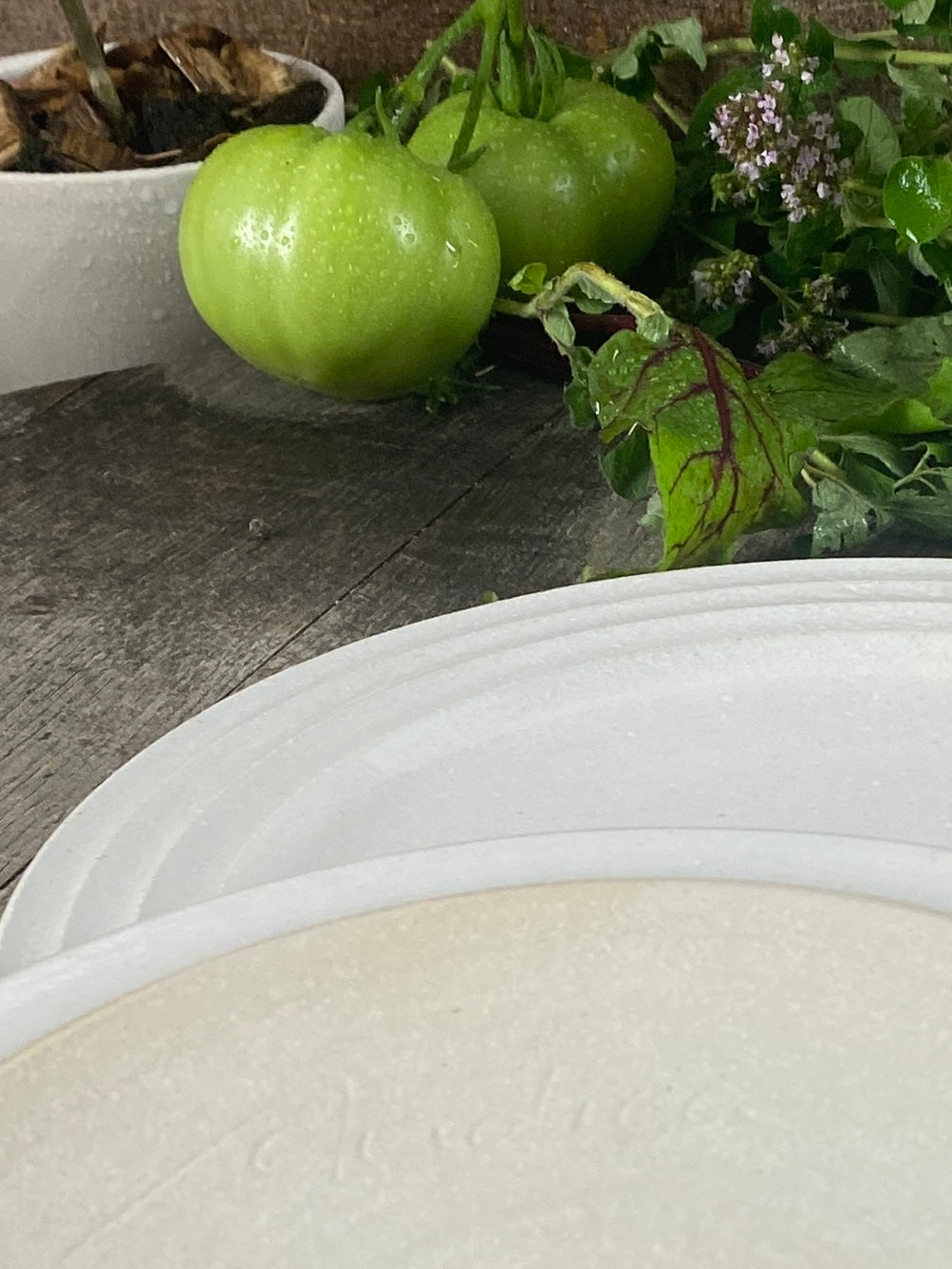 Teller klein 2er Set handgetöpfert Atelier Sonderedition