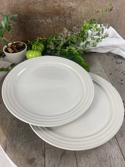 Teller groß 2er Set handgetöpfert Atelier Sonderedition