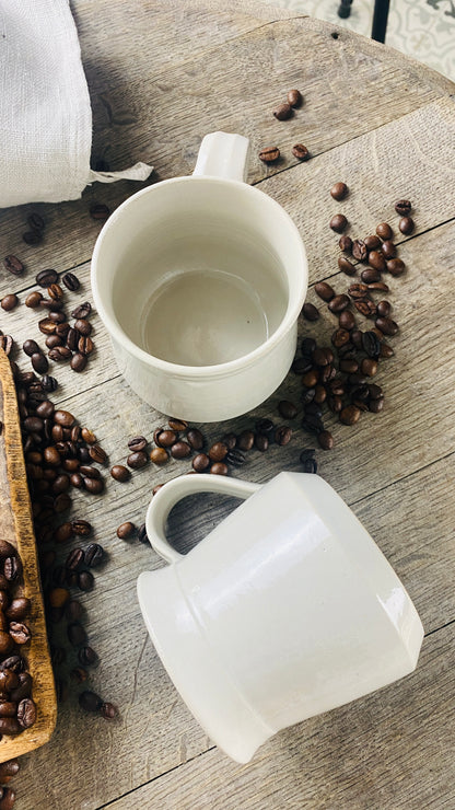 Tasse 2er Set handgetöpfert mit Henkel - Atelier Andrea
