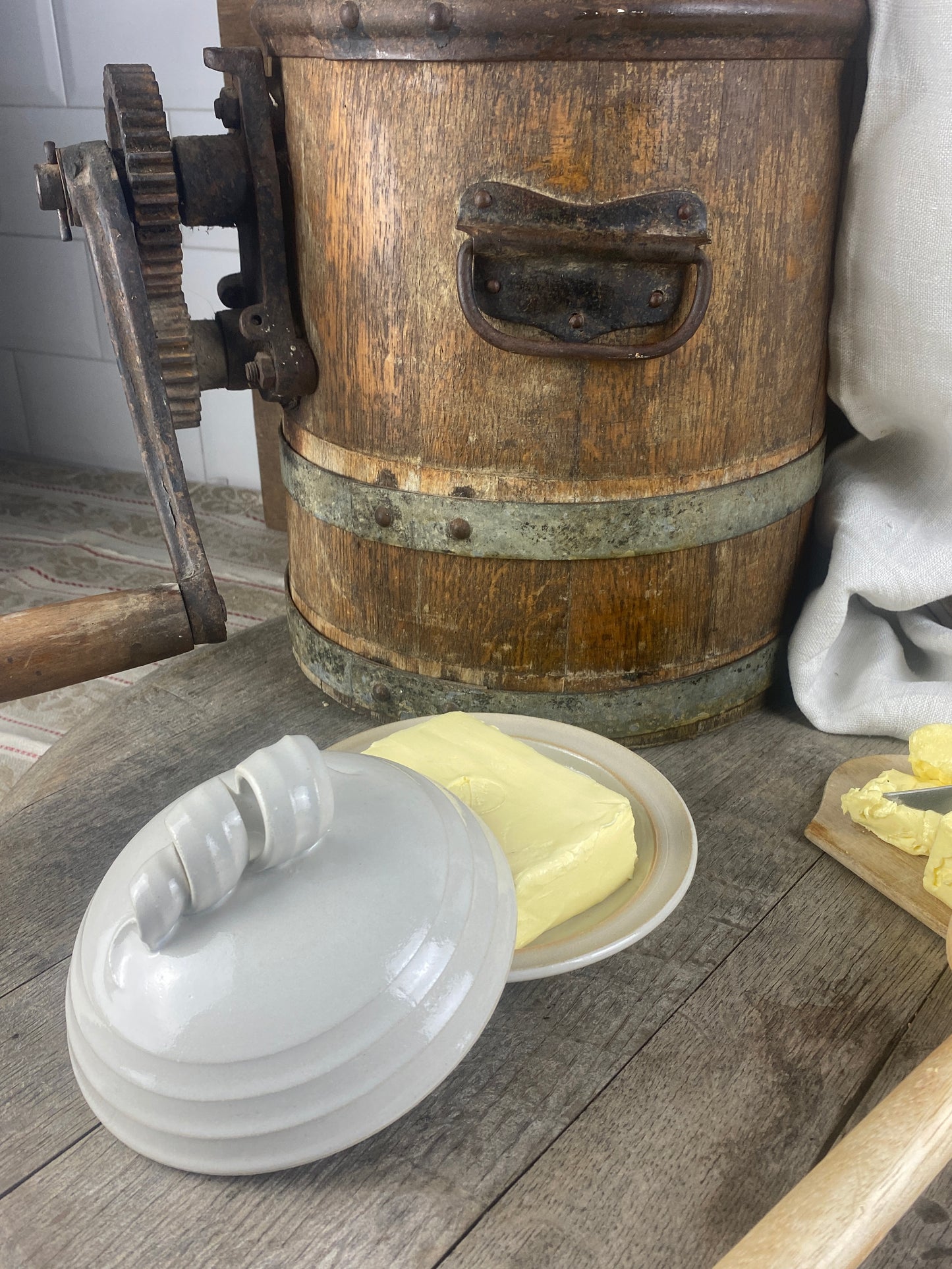 Butterglocke handgetöpfert aus Keramik