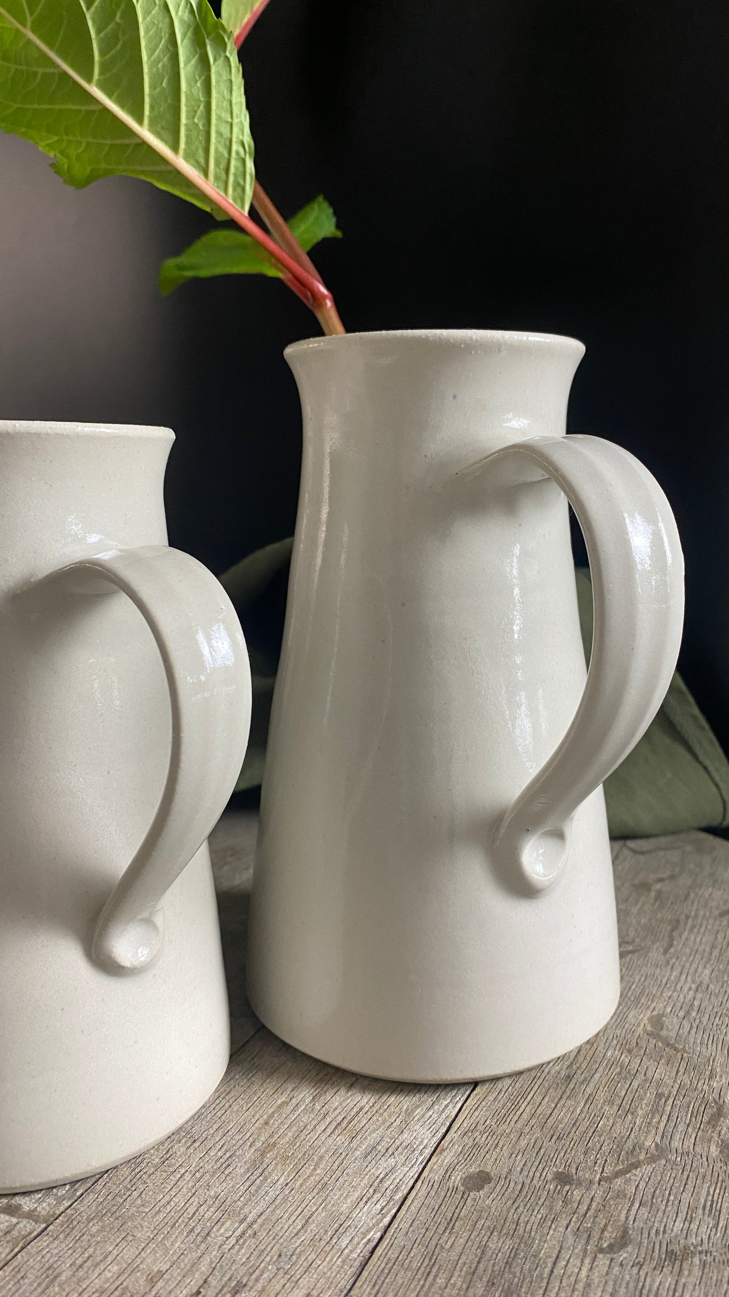 Krug  2er Set schmale  (klein & groß) handgetöpfert
