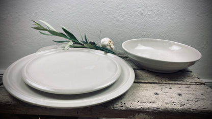 Handgetöpferte 3er Set-Tischserie Klassik aus dem Atelier Andrea