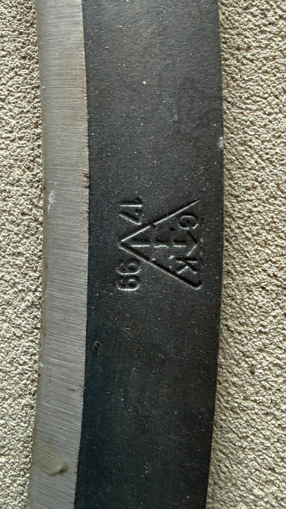 Krumpholz - Zugmesser / Wagnermesser Nr. 0842 mit gebogener 27 cm Schneide