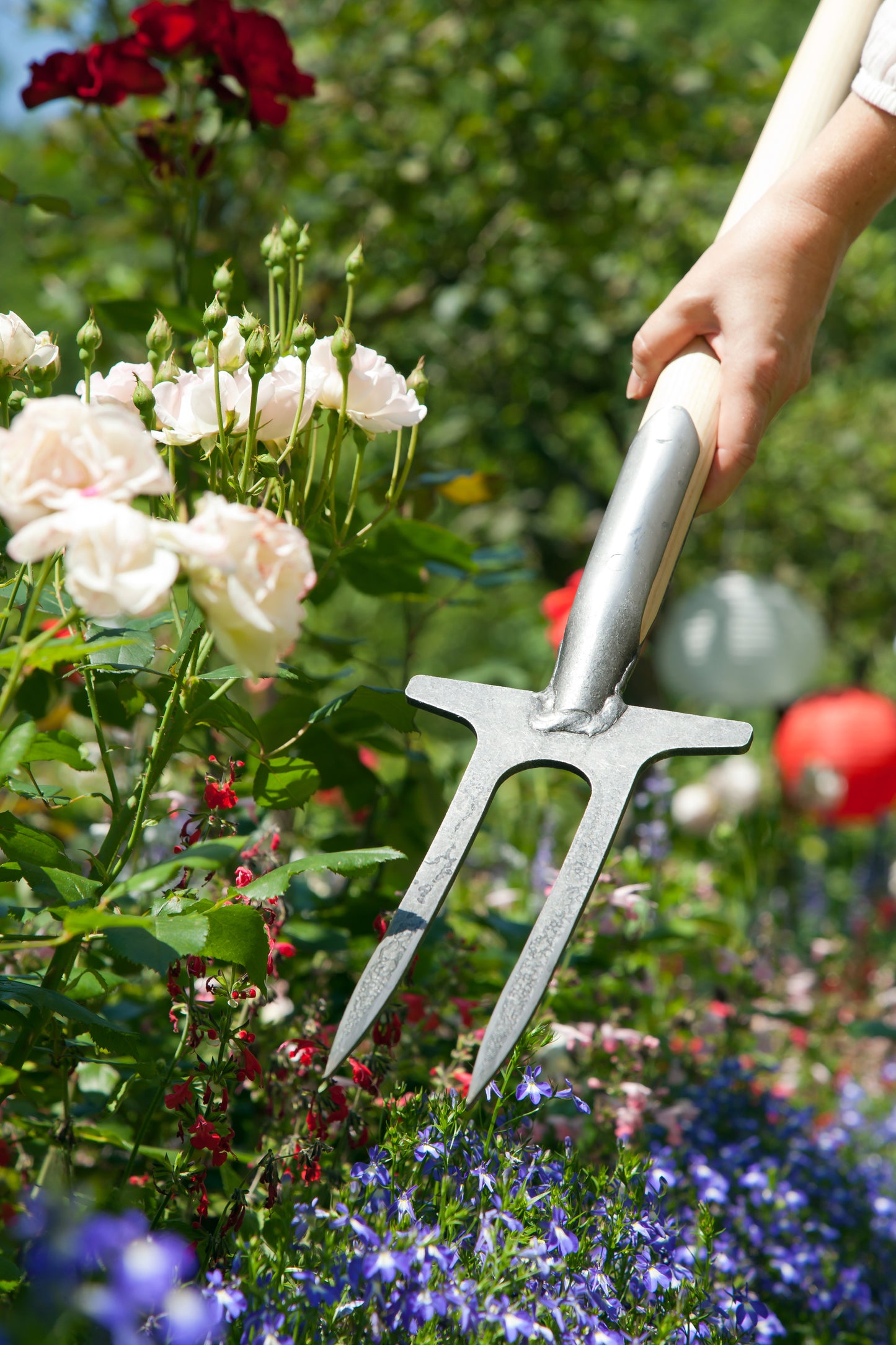 Krumpholz – Rosengabel mit 90 cm Eschen-T-Stiel – Nr. 1081