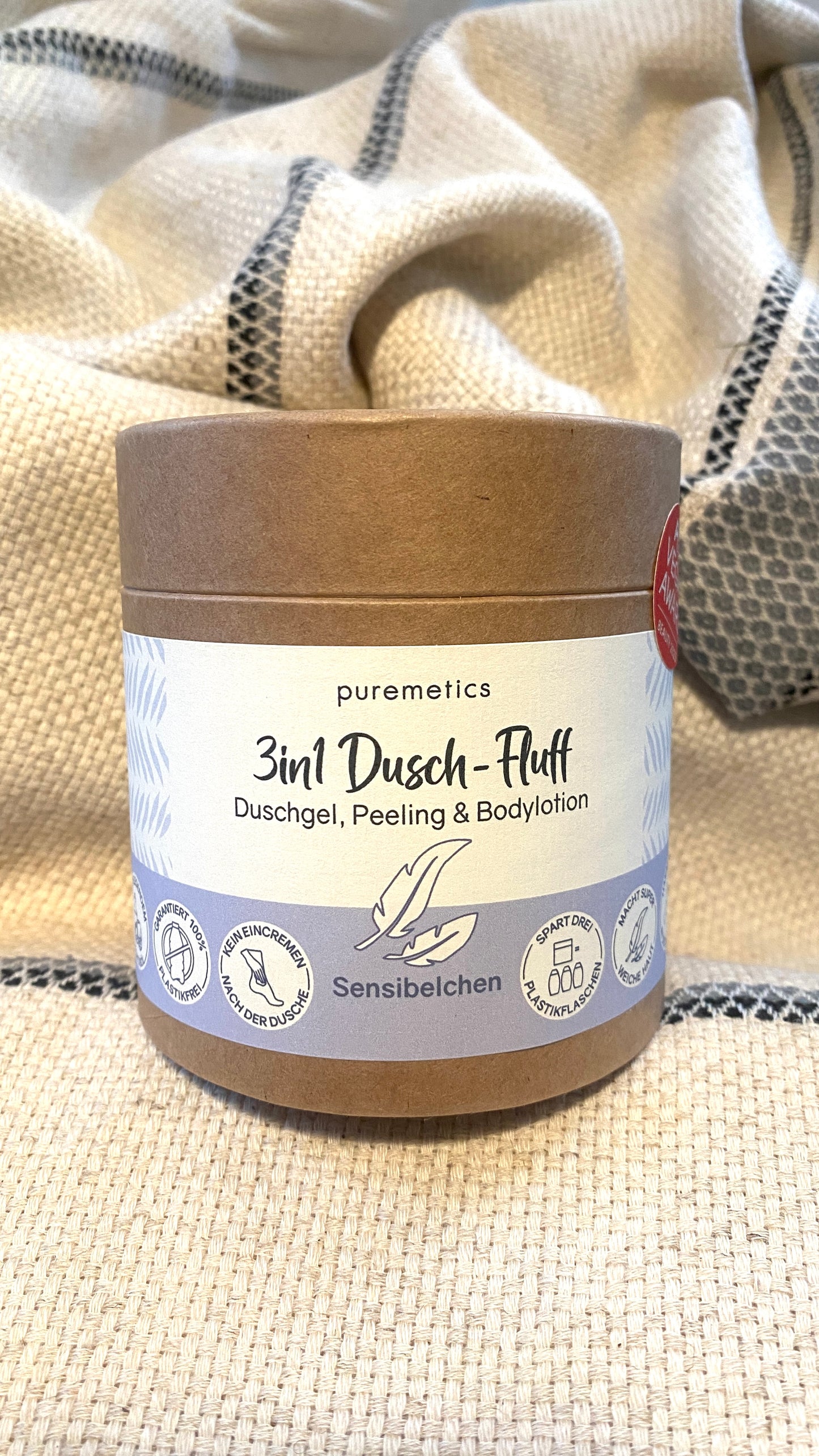 Strandtuch, Saunatuch, Badetuch 50% Leinen 50% Baumwolle Schwarz mit 3in1 Vanille