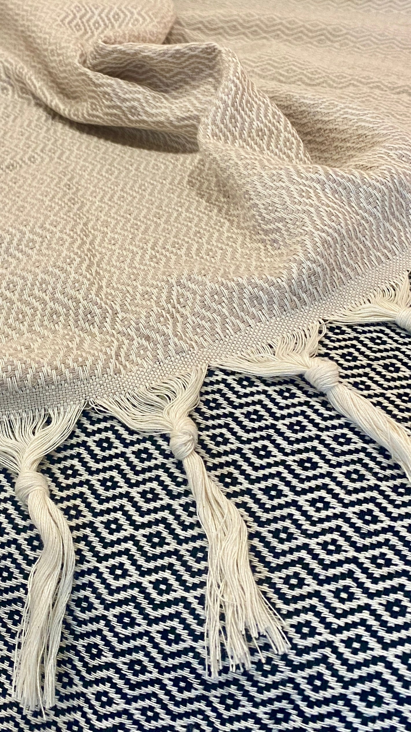 Überwurfdecke, Wolldecke, Decke 100% Baumwolle 220x260 cm