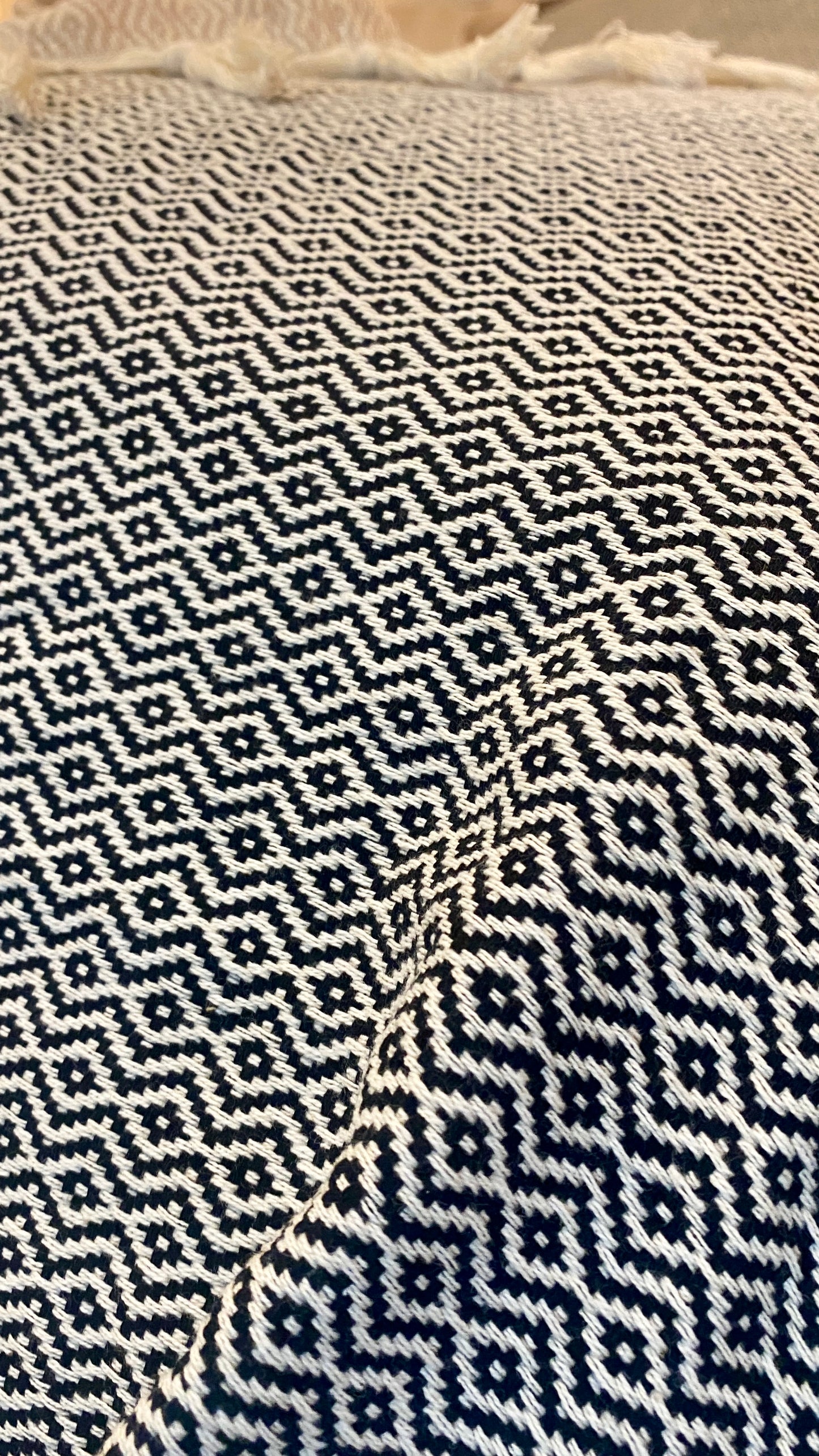 Überwurfdecke, Wolldecke, Decke 100% Baumwolle 220x260 cm