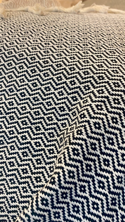 Überwurfdecke, Wolldecke, Decke 100% Baumwolle 220x260 cm
