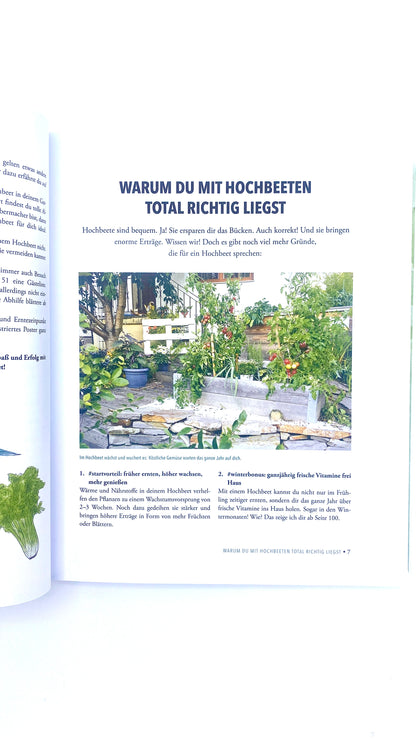 Geschenk-Set Krumpholz Jäter, Pflanzholz & Buch