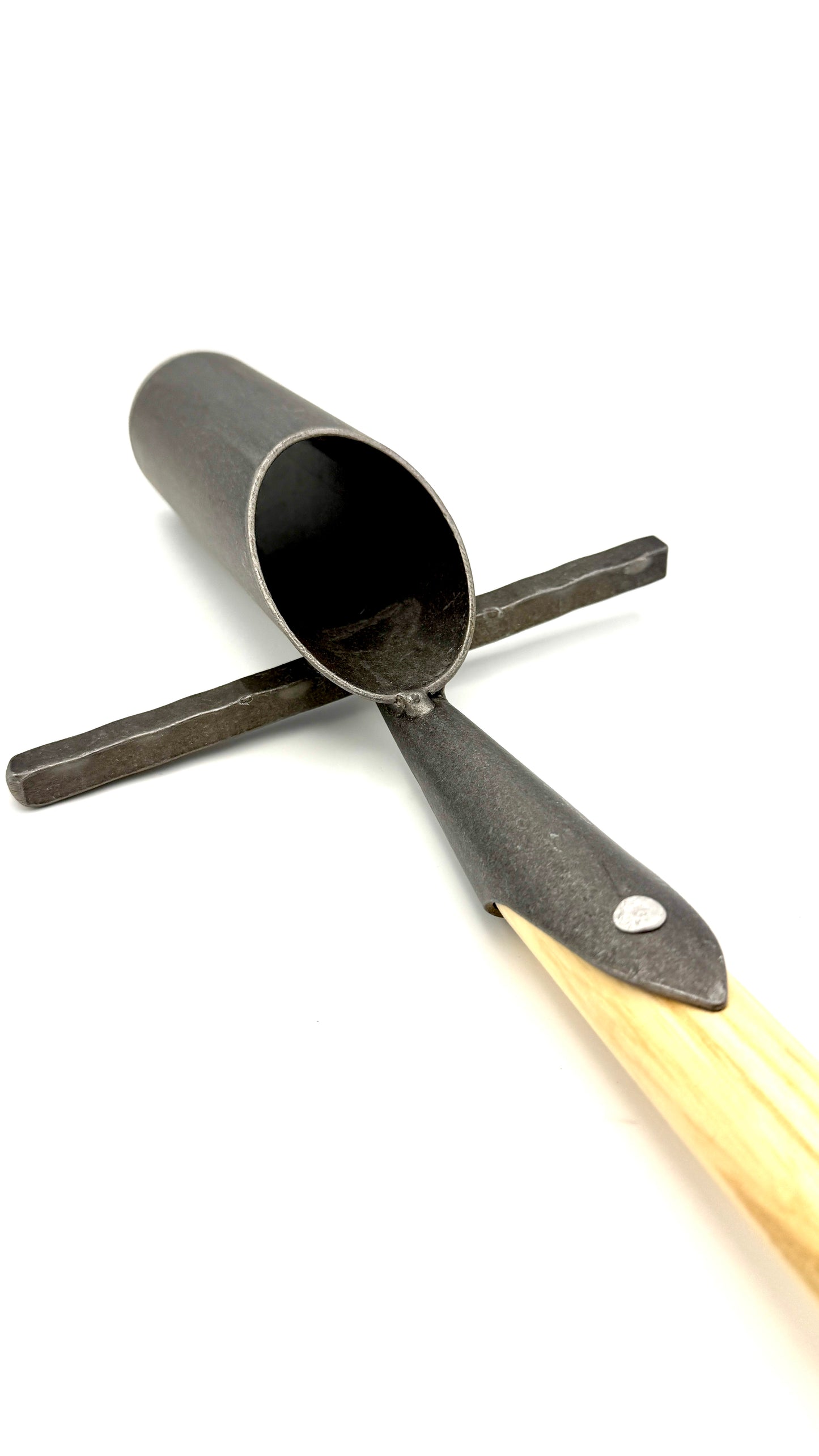 Krumpholz Zwiebelpflanzer 6 cm Durchmesser mit Tritt und Esche-T-Stiel 80 cm