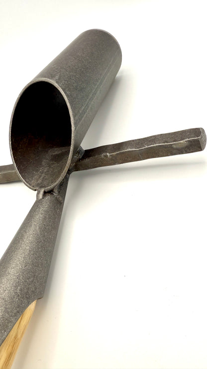 Krumpholz Zwiebelpflanzer 6 cm Durchmesser mit Tritt und Esche-T-Stiel 80 cm