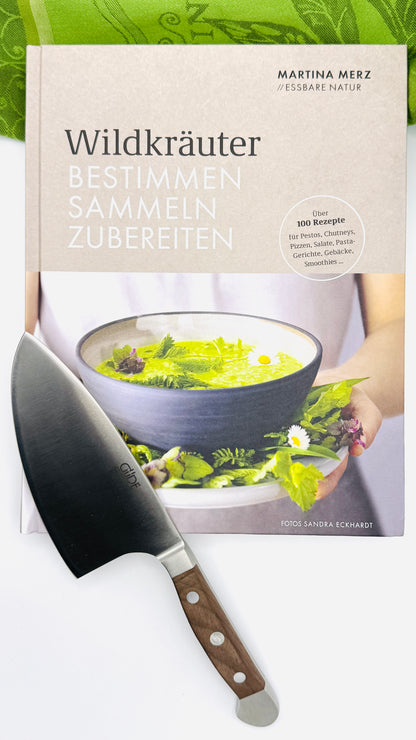 Wildkräuter-Genussset mit Güde Kräutermesser und Buch Wildkräuter