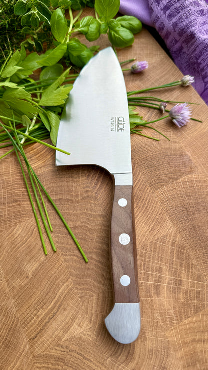 Güde Kräutermesser Shark – Alpha Walnuss (Klingenlänge 14 cm)