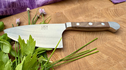 Güde Kräutermesser Shark – Alpha Walnuss (Klingenlänge 14 cm)