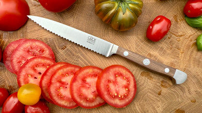 Güde Tomatenmesser – Alpha Walnuss (Klingenlänge 13 cm)