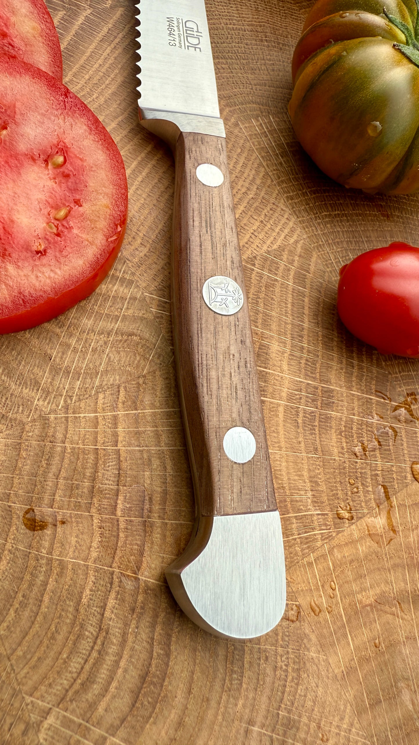 Güde Tomatenmesser – Alpha Walnuss (Klingenlänge 13 cm)