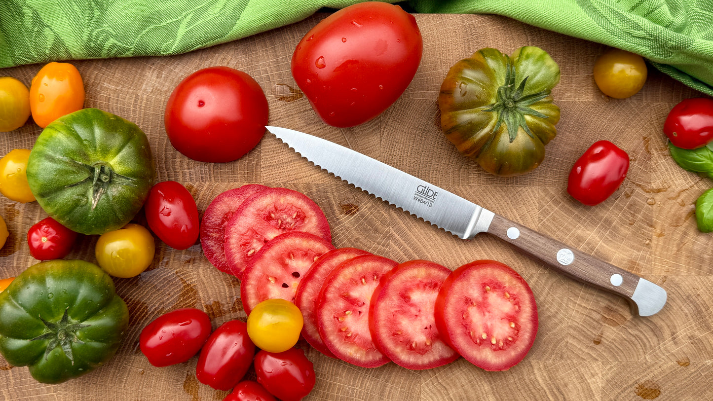 Güde Tomatenmesser – Alpha Walnuss (Klingenlänge 13 cm)