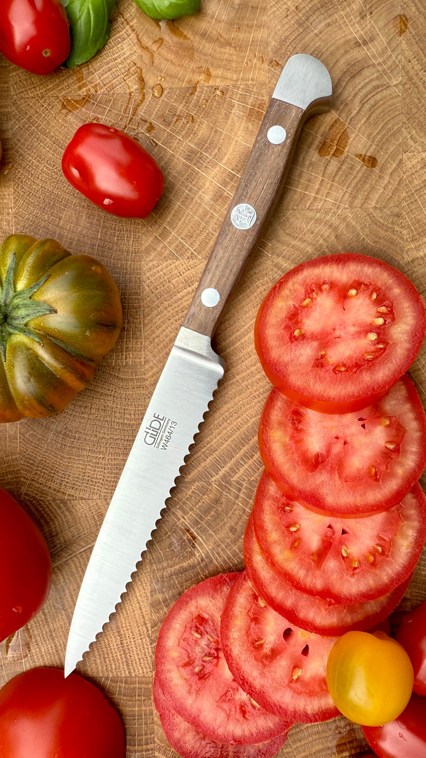 Güde Tomatenmesser – Alpha Walnuss (Klingenlänge 13 cm)