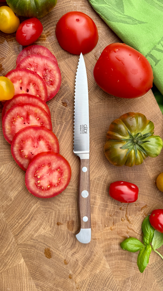 Güde Tomatenmesser – Alpha Walnuss (Klingenlänge 13 cm)