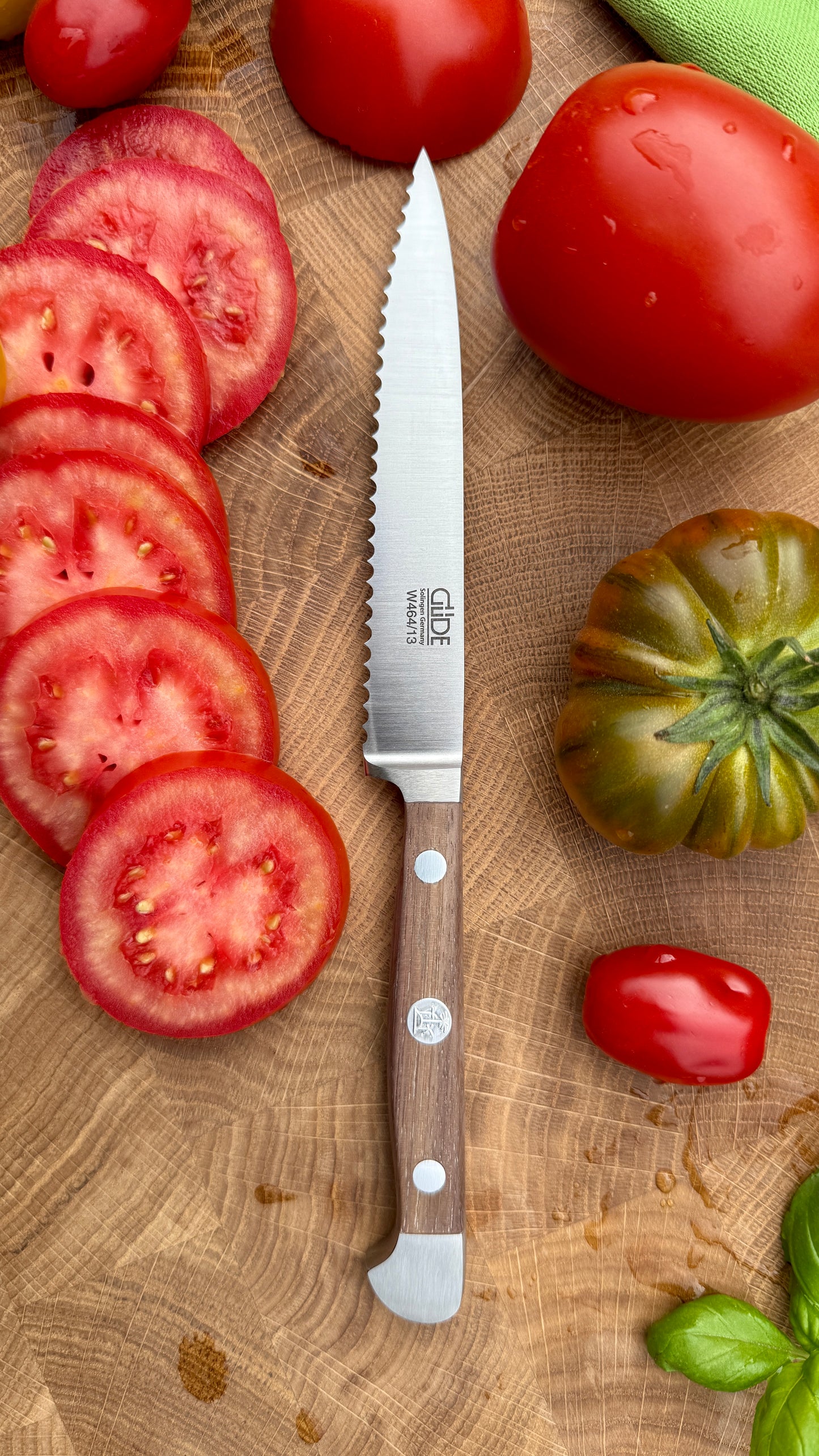 Güde Tomatenmesser – Alpha Walnuss (Klingenlänge 13 cm)