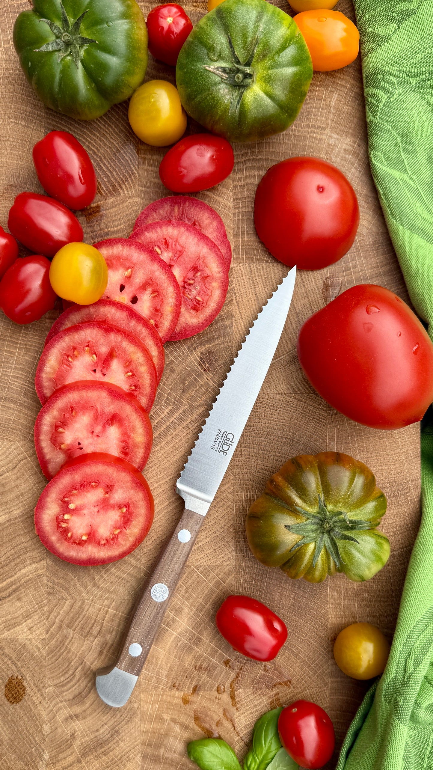 Güde Tomatenmesser – Alpha Walnuss (Klingenlänge 13 cm)