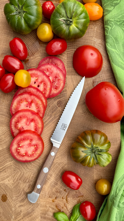 Güde Tomatenmesser – Alpha Walnuss (Klingenlänge 13 cm)