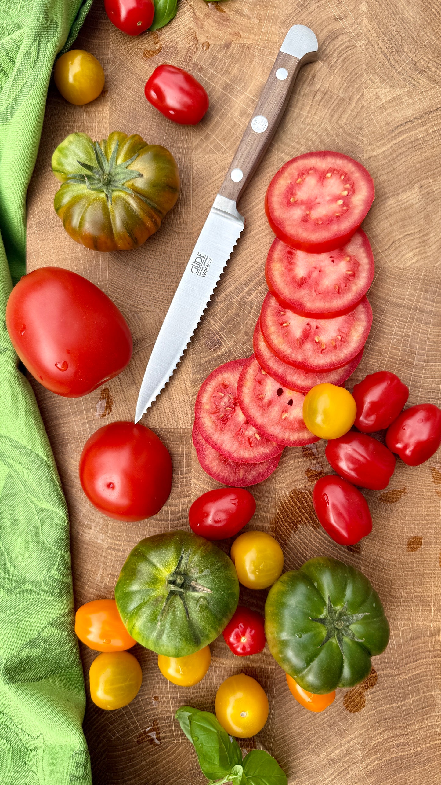 Güde Tomatenmesser – Alpha Walnuss (Klingenlänge 13 cm)