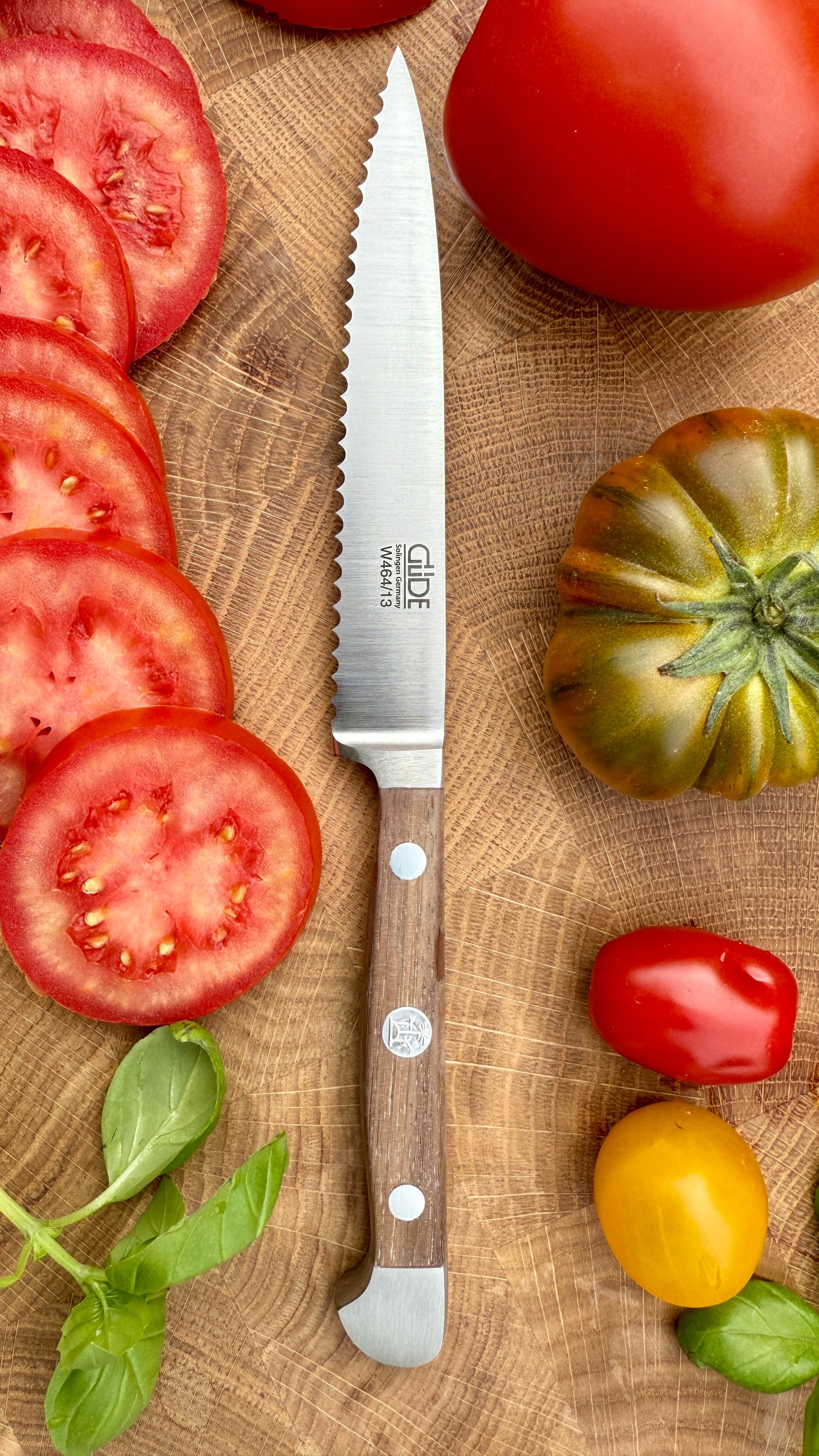 Güde Tomatenmesser – Alpha Walnuss (Klingenlänge 13 cm)