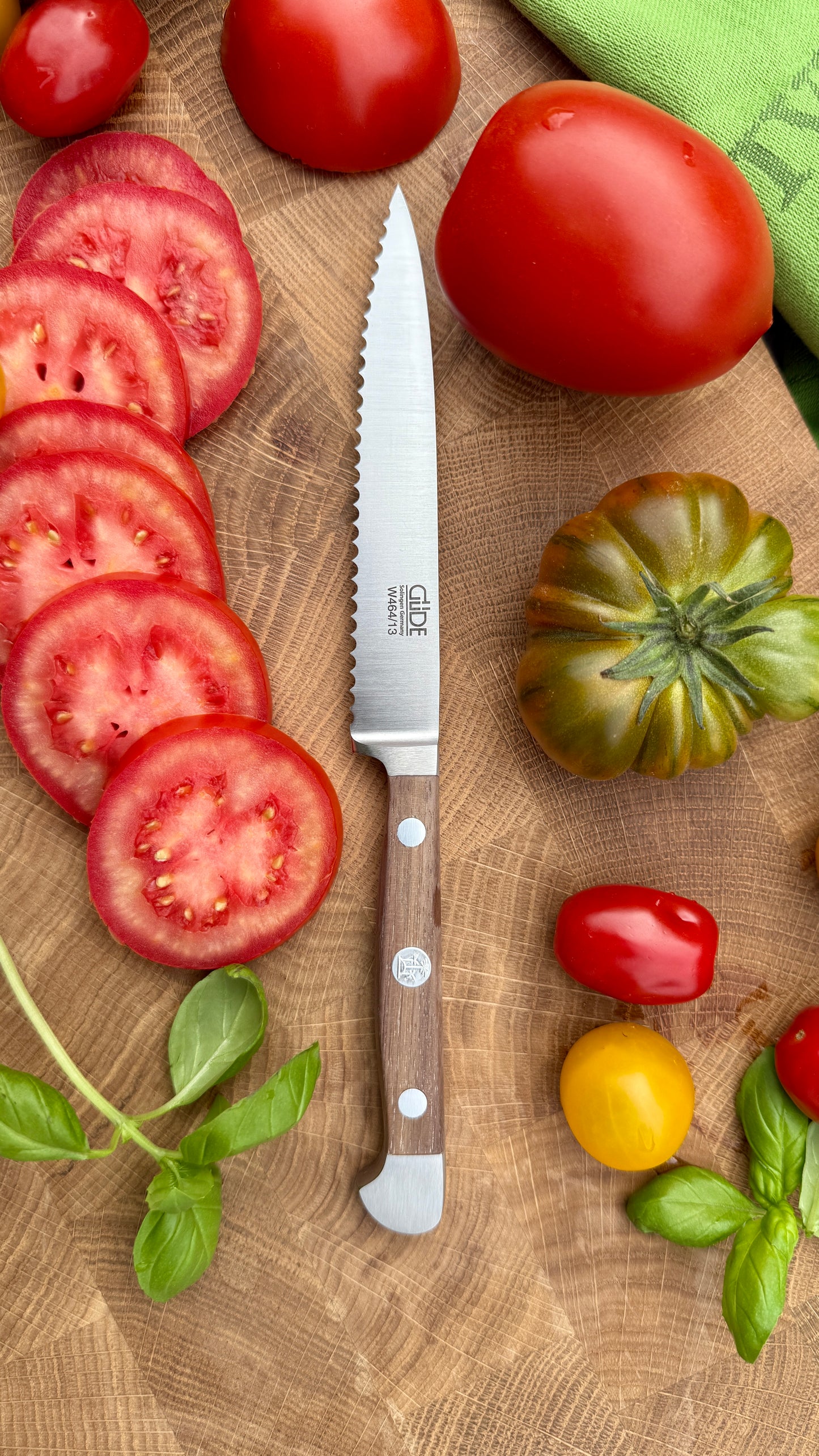 Güde Tomatenmesser – Alpha Walnuss (Klingenlänge 13 cm)