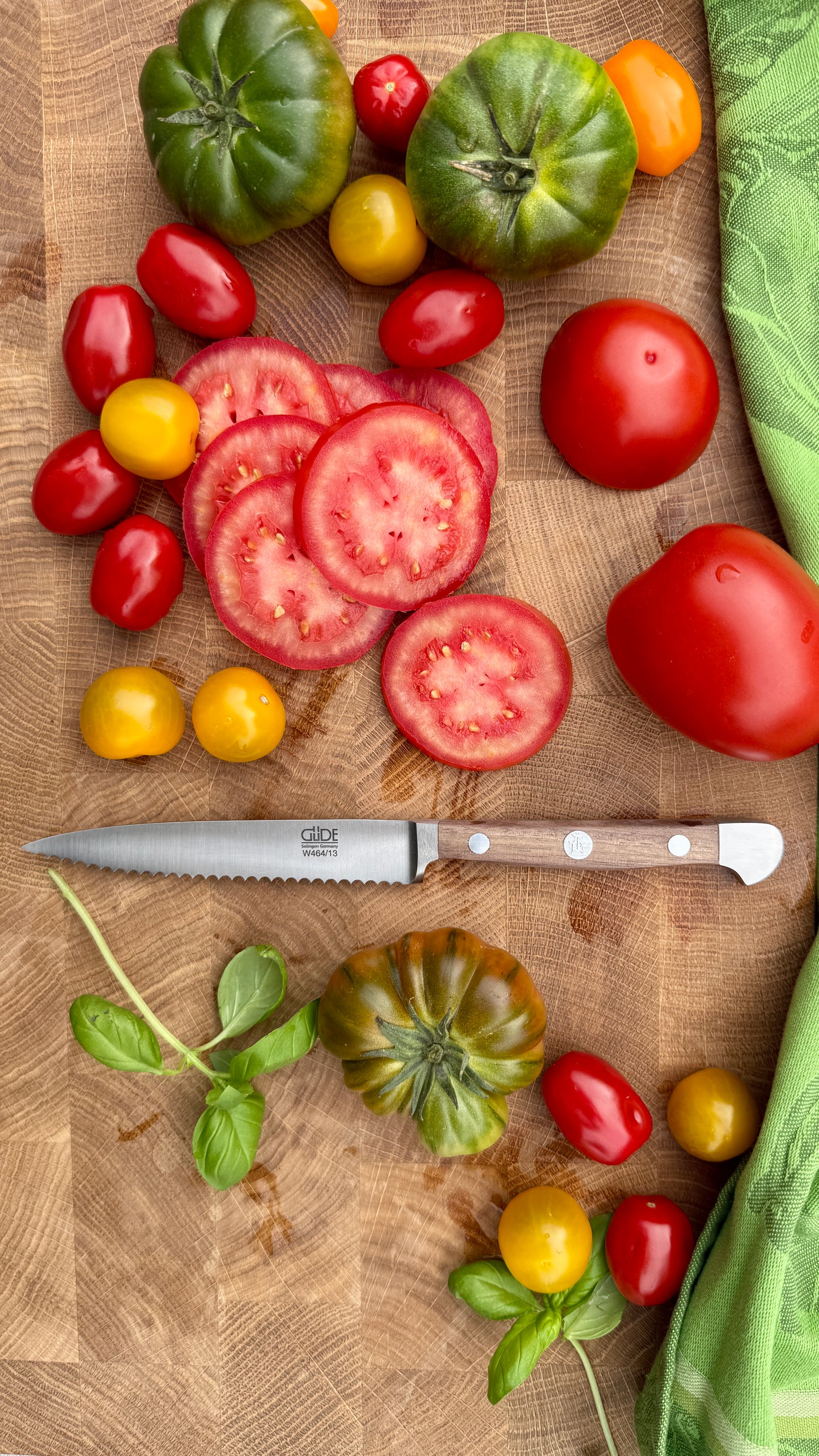 Güde Tomatenmesser – Alpha Walnuss (Klingenlänge 13 cm)