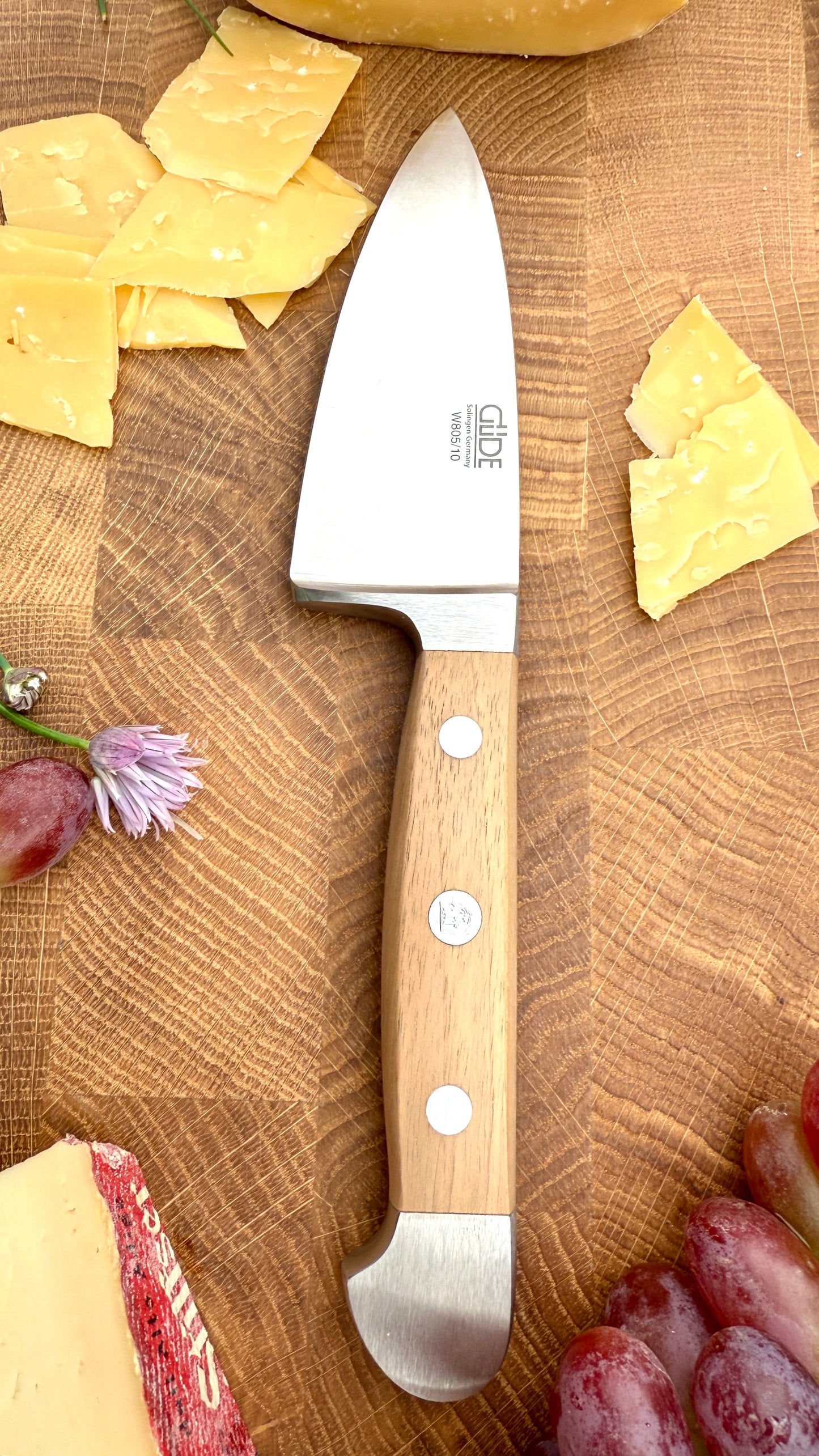 Güde Hartkäsemesser Alpha Walnuss