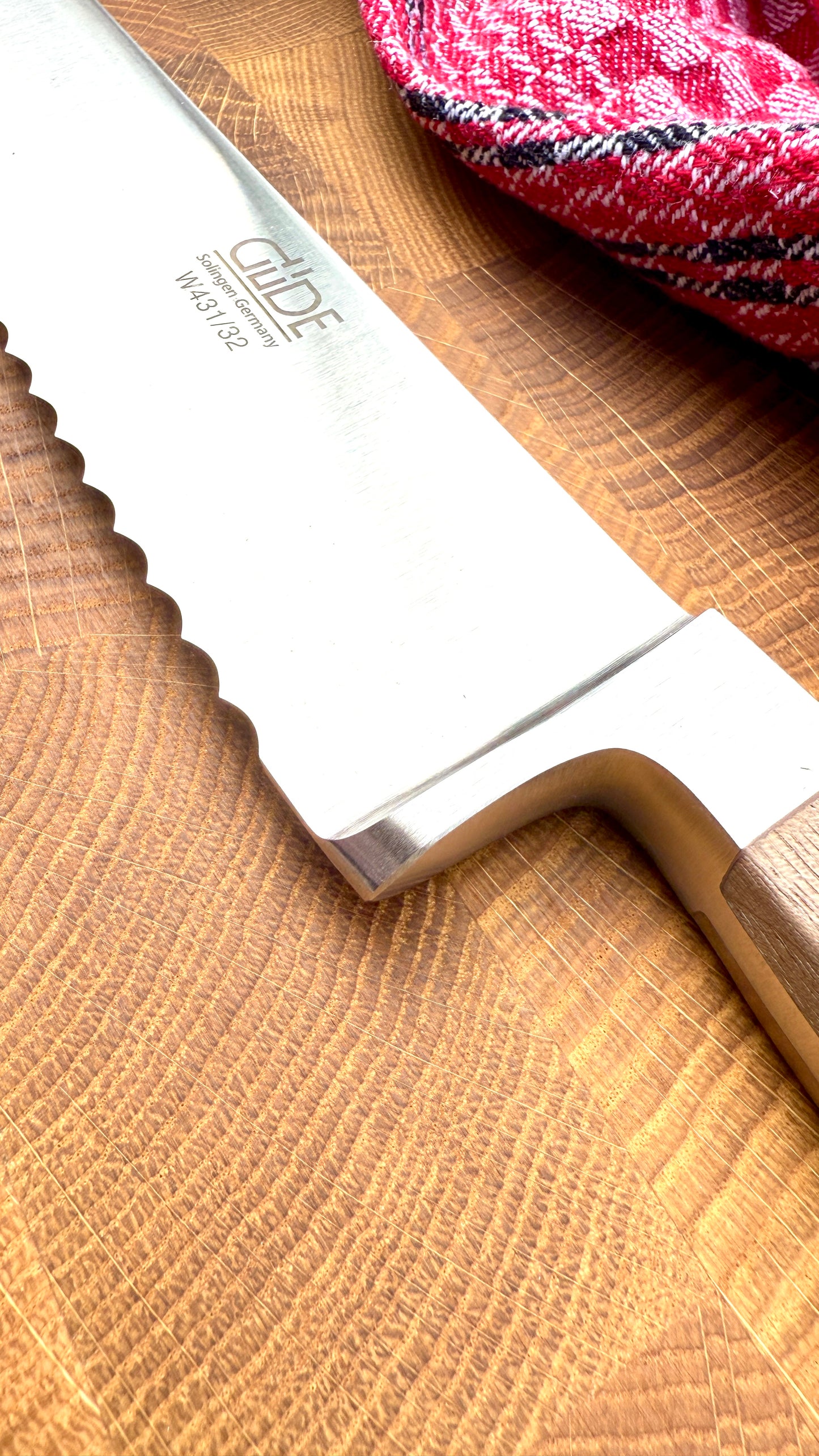 Güde Brotmesser Alpha Walnuss (Klingenlänge 32 cm)