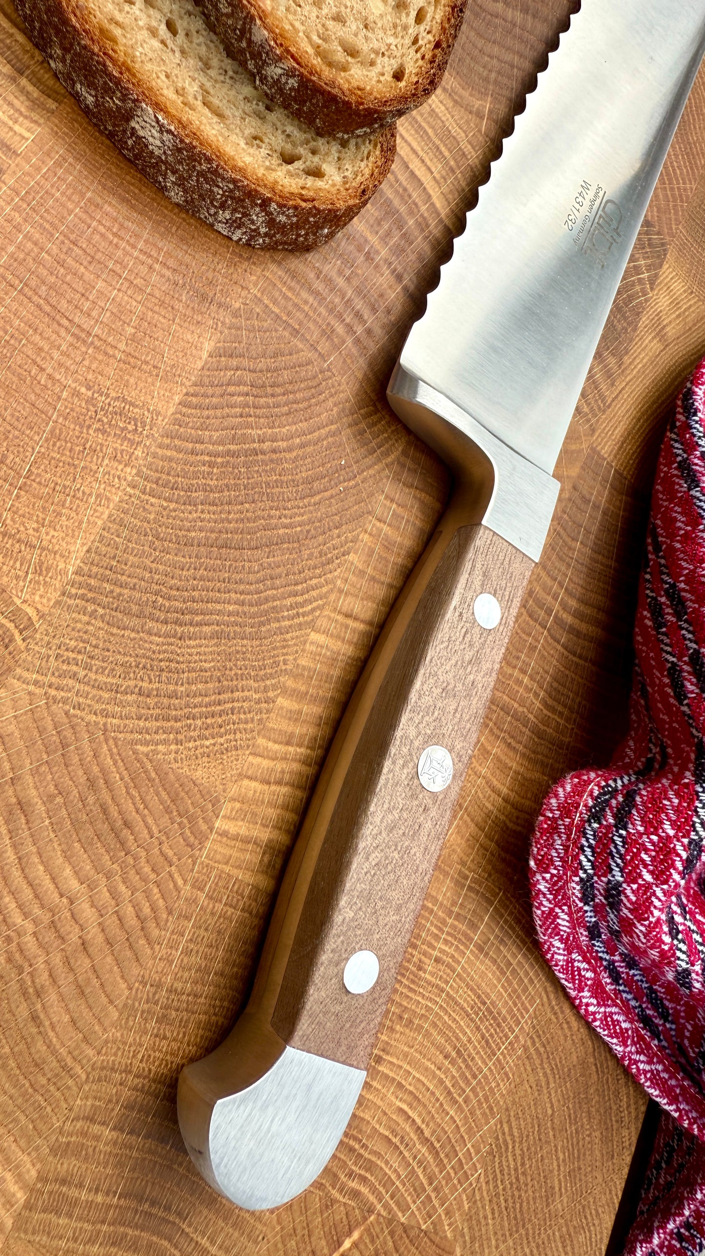 Güde Brotmesser Alpha Walnuss (Klingenlänge 32 cm)