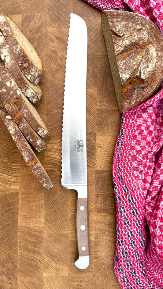 Güde Brotmesser Alpha Walnuss (Klingenlänge 32 cm)