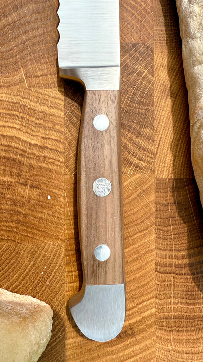 Güde Brotmesser Alpha Walnuss (Klingenlänge: ca. 21 cm)