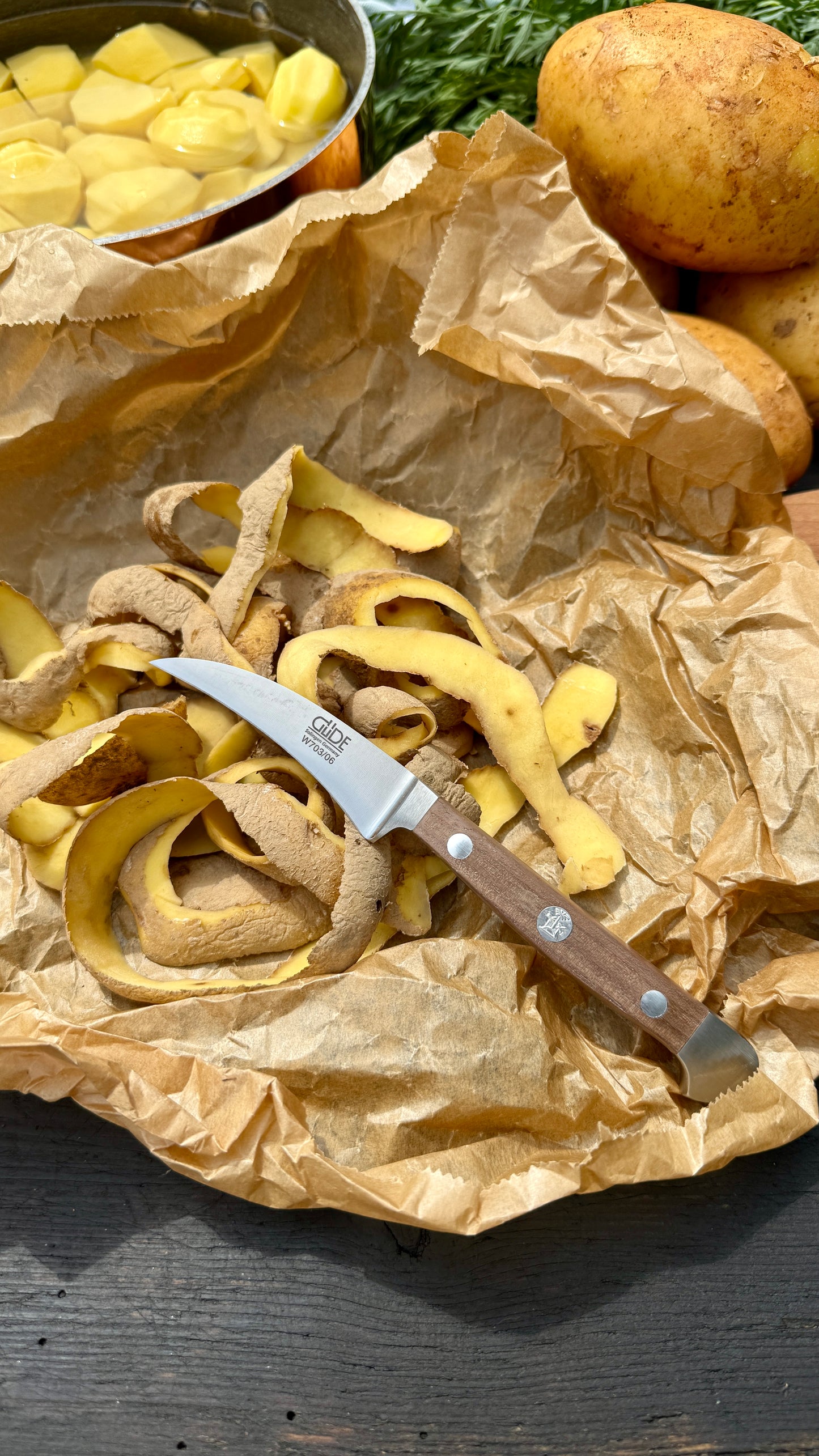 Güde Schälmesser Alpha Walnuss (Klingenlänge 6 cm)