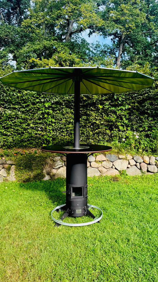Beheizbarer Outdoor Stehtisch von Metallgut