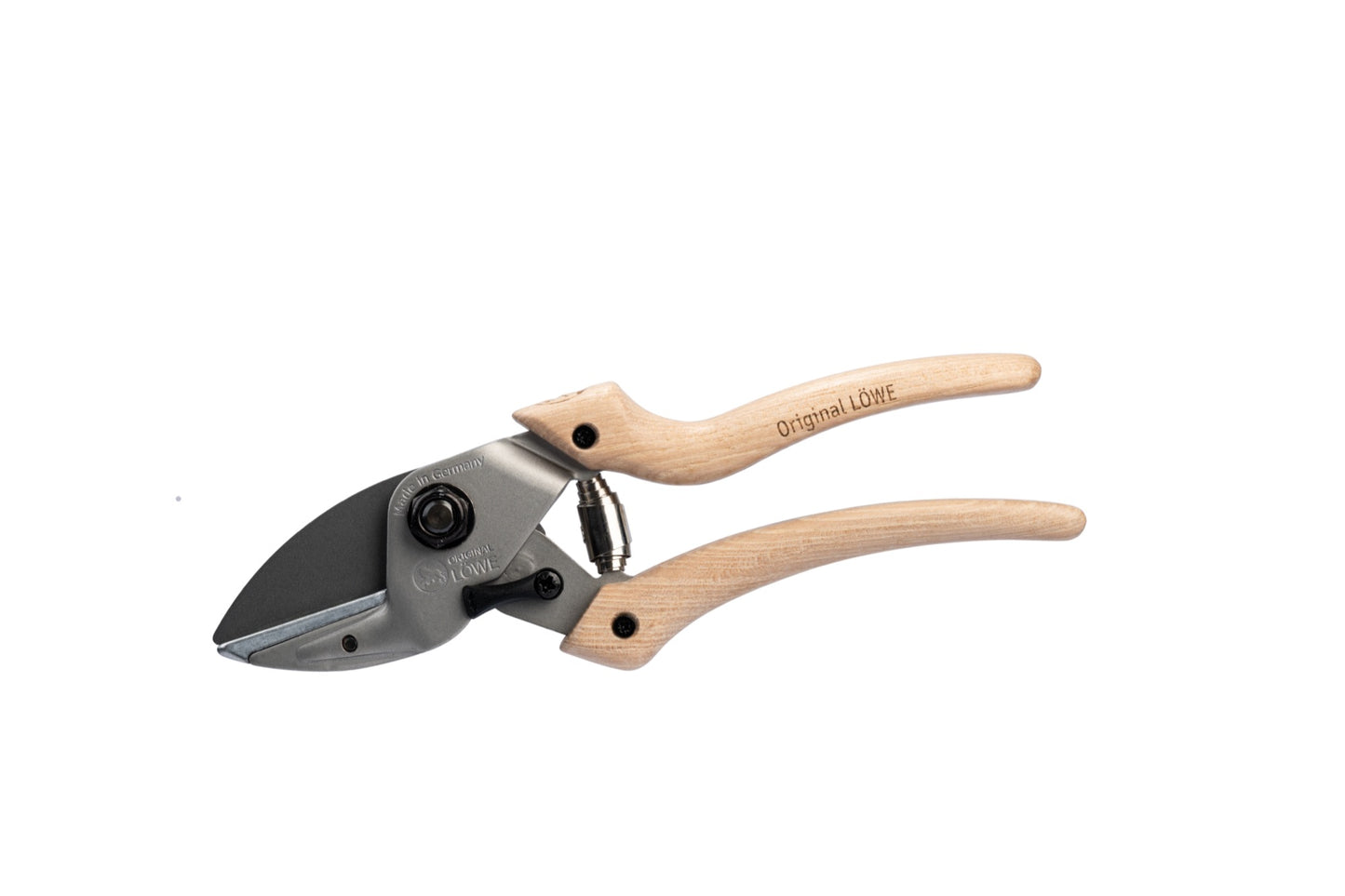 Original Löwe 6.107 Amboss-Schere Natural Echtholzgriff