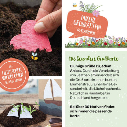 Grußkarte - Danke - Blume