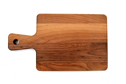 Kleines Brett mit Griff, aus Walnuss- und Buchenholz ca. 29/16/2 cm