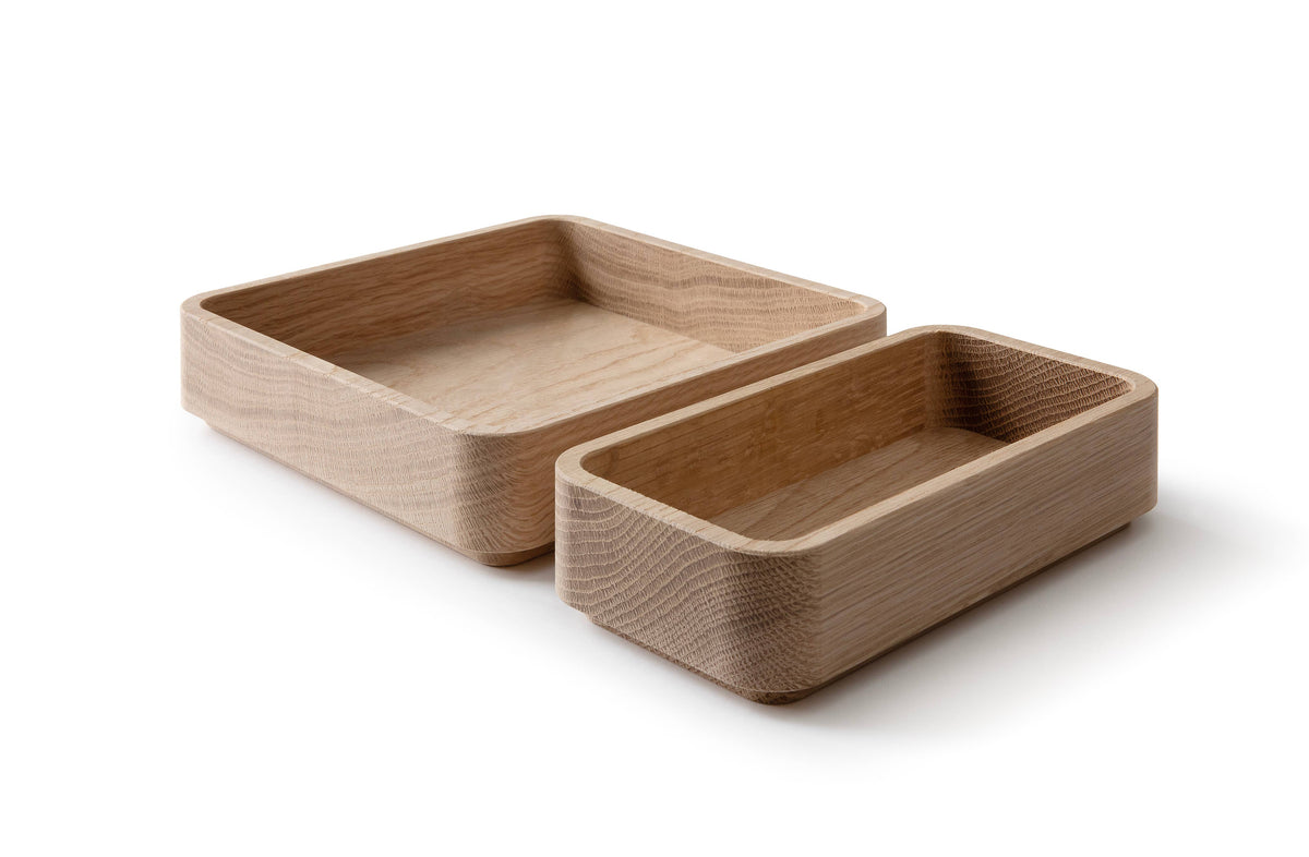 Wooden OFFCUTS Boxette Set aus massivem Eichenholz – 2-teilig