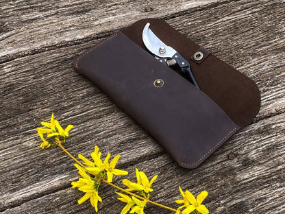 Floristen-Werkzeugkoffer aus Leder