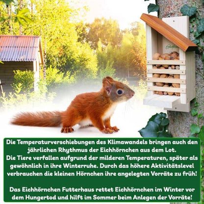 ERDENFREUND® Eichhörnchen Futterhaus
