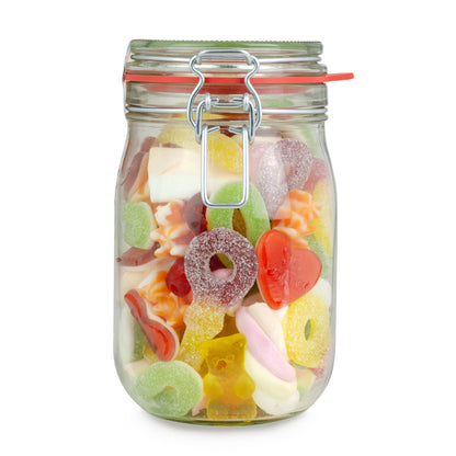 Midi Glas Gute Laune Bunte Süßigkeiten Mischung Geschenk